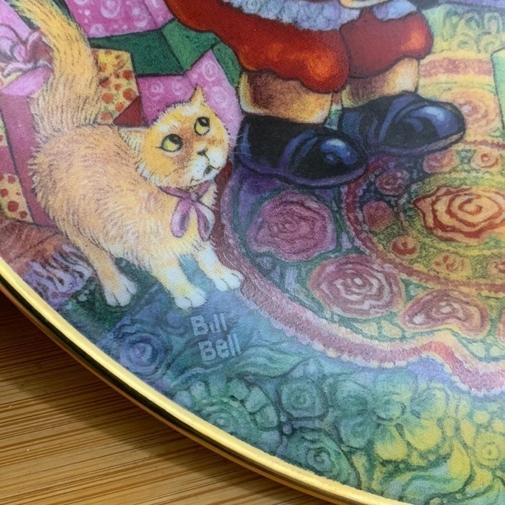 Franklin Mint | Not A Creature Was Purring LE Porcelain LE1578 24k Trim Plate